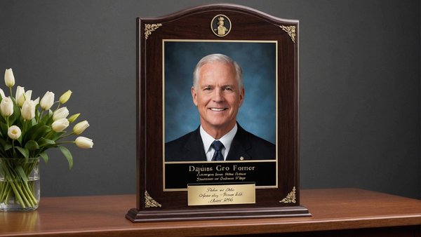 Hommage unique avec une plaque funéraire personnalisée